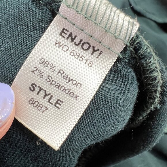 Michael Stars Keyhole Flounce Dress Dark Green Size XS - Picture 10 of 13